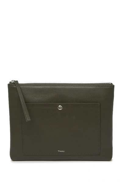 Theory Zippered Pocket Pouch In Fatg