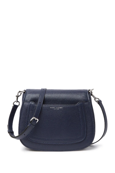 Marc Jacobs Empire City Messenger Leather Crossbody Bag In Night Sky