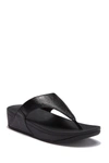Fitflop Lulu Molten Platform Thong Sandals In Black