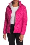 Michael Michael Kors Lightweight Diamond Quilted Jacket In Electric P