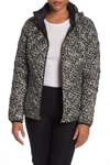 Michael Michael Kors Lightweight Diamond Quilted Jacket In Black Wh