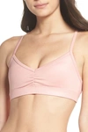 Alo Yoga 'sunny Strappy' Soft Cup Bralette In Powder Pink Glossy