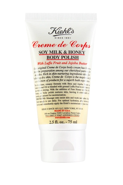Kiehl's Since 1851 Creme De Corps Soy Milk & Honey Body Polish - 2.5 Fl. Oz. - Travel Size In 75ml