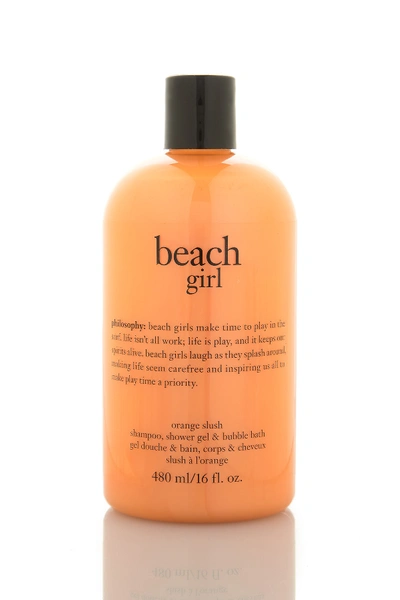 Philosophy Beach Girl Shampoo, Shower Gel & Bubble Bath - 16 Oz.
