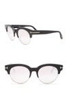 TOM FORD Henri 52mm Semi-Rimless Sunglasses