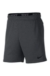 Nike Dri-fit Fleece Training Shorts In 071 Char H/black