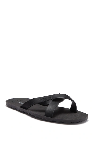 Diesel Plaja Wash Flip Flop In Black