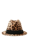 DOLCE & GABBANA ANIMALIER HAT,11013894