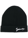 GIVENCHY EMBROIDERED LOGO BEANIE