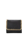 Stella Mccartney Falabella Small Flap Wallet In Black