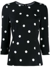 DOLCE & GABBANA POLKA DOT BLOUSE