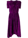 ISABEL MARANT FANAO RUCHED VELVET DRESS