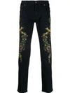 DOLCE & GABBANA CUPID MID-RISE STRAIGHT-LEG JEANS