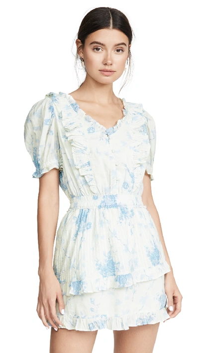 Loveshackfancy Sutton Dress In Morning Grey ModeSens