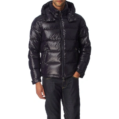 Moncler Gloss-finish Quilted Shell Jacket In Navy | ModeSens