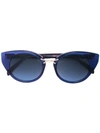 OSCAR DE LA RENTA OSCAR DE LA RENTA TWIST 4太阳眼镜 - 蓝色