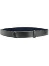 Orciani Nobuckle Belt In Blue