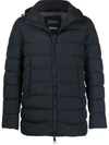 HERNO HERNO HOODED PUFFER JACKET - 蓝色