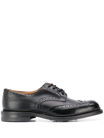 Tricker's Bourton Brogues In Black