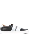 GIVENCHY contrasting panel logo sneakers