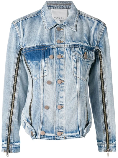 3.1 Phillip Lim / フィリップ リム Zip Details Denim Jacket In Blue