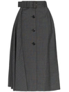 PRADA TRAPEZE MIDI SKIRT