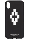 MARCELO BURLON COUNTY OF MILAN MARCELO BURLON COUNTY OF MILAN BLACK 3D LOGO IPHONE XR COVER - 黑色