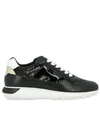 HOGAN SNEAKERS IN LEATHER AND SEQUINS WITH H AND SPORT SOLE,11013987