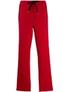 N°21 Nº21 侧条纹运动裤 - 红色