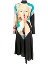 LOEWE LOEWE MARILYN MONROE PRINT MIDI DRESS - 黑色