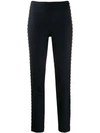 P.a.r.o.s.h Stud Trimmed Trousers In Blue