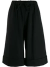 Simone Rocha Cropped Wide-leg Trousers In Black