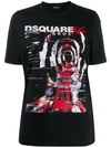 Dsquared2 Logo Printed T-shirt In Black