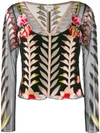 TEMPERLEY LONDON SHEER EMBROIDERED TOP