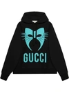 GUCCI MANIFESTO PRINT HOODIE