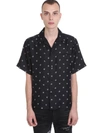 AMIRI SHIRT IN BLACK SILK,11013975