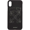 OFF-WHITE OFF-WHITE BLACK ABSTRACT ARROWS IPHONE X CASE