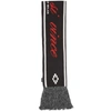 MARCELO BURLON COUNTY OF MILAN MARCELO BURLON COUNTY OF MILAN BLACK SEMPRE SI VINCE CROSS LETTERING SCARF