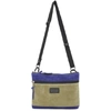 MASTER-PIECE CO MASTER-PIECE CO BEIGE AND BLUE REVISE BAG
