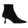 JIMMY CHOO JIMMY CHOO BLACK SUEDE KIX 65 ANKLE BOOTS