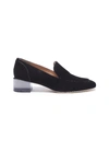 STUART WEITZMAN 'Carmella' acrylic heel suede loafer pumps