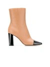 GIANVITO ROSSI TWO TONE ANKLE BOOTS,G7362885RICVEN14235662