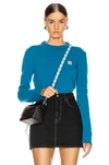 LOEWE LOEWE SHORT ANAGRAM jumper IN COBALT BLUE,LOEW-WK18