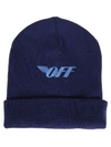 OFF-WHITE EMBROIDERED BEANIE,10980727