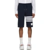 THOM BROWNE THOM BROWNE NAVY 4-BAR CLASSIC SWEAT SHORTS