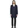 GIORGIO ARMANI GIORGIO ARMANI REVERSIBLE NAVY CASHMERE COAT