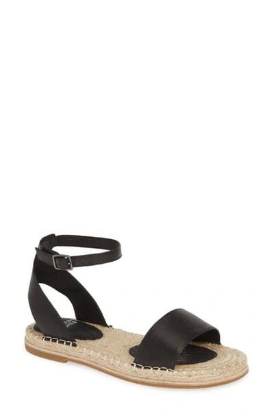 Eileen Fisher Mike Sandal In Black Leather