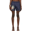 OFF-WHITE OFF-WHITE NAVY MARIANA DE SILVA SWIM SHORTS