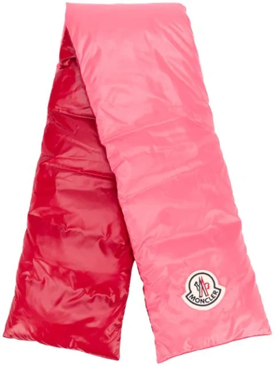 Moncler Padded Scarf - 粉色 In Red