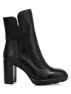 AQUATALIA Illiana Block-Heel Leather Boots